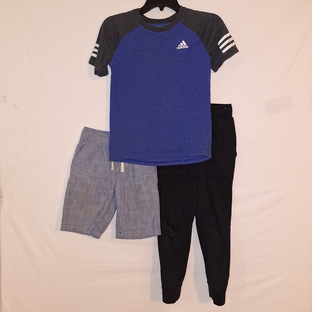 Lot Of 3 Boys S / M 8 Clothes Adidas Athletic Works Children's Place